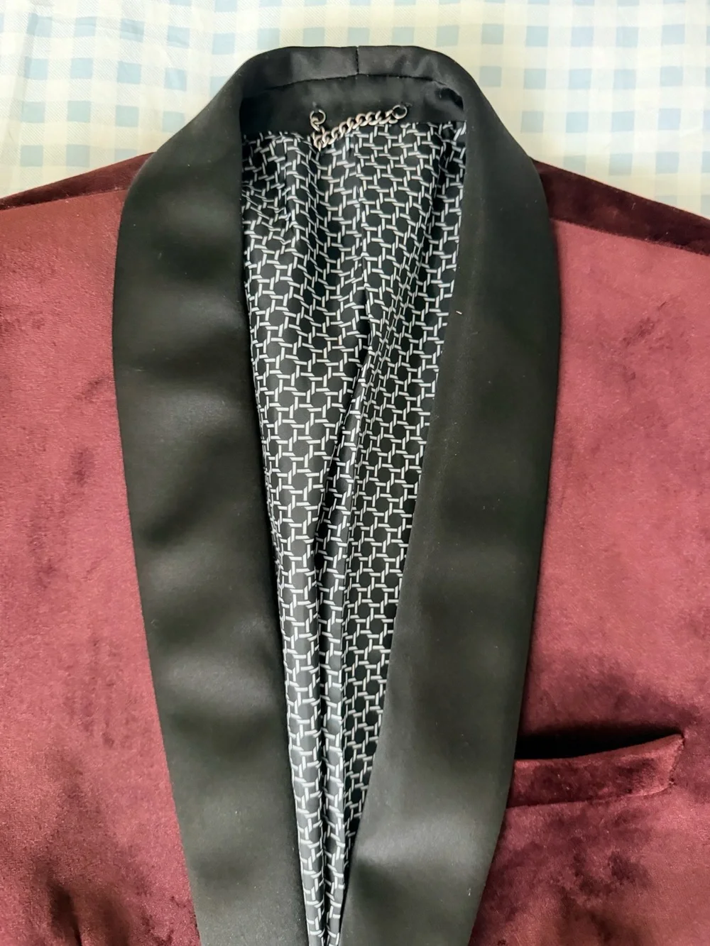 Burton burgundy velvet